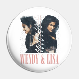 Wendy & Lisa / Retro Fan Design Pin