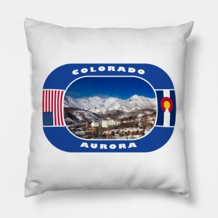 Colorado, Aurora City, USA Pillow