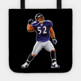 Ray Lewis #52 Punch in the Air Tote