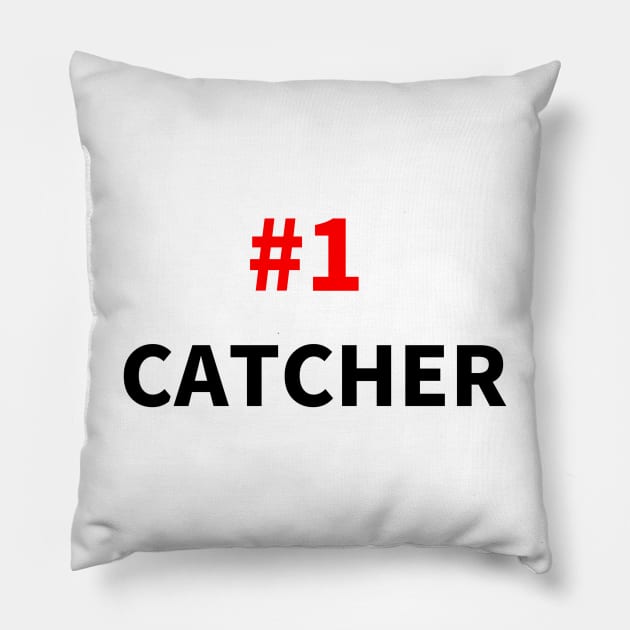 number one catcher T-shirt Pillow by NumberOneEverything