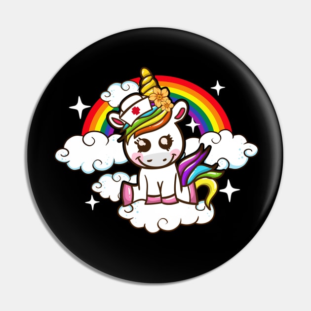 Unicorn Nurse Nurses EMT Pin by E