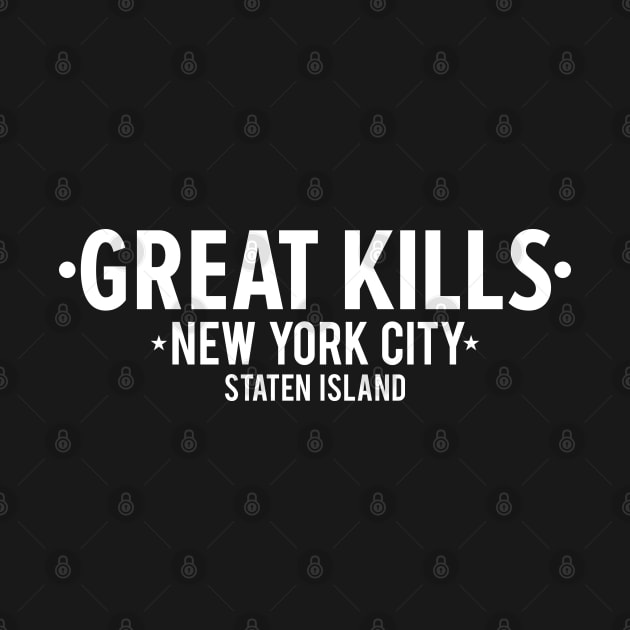 Great Kills, Staten Island, New York - Modern Script Emblem by Boogosh