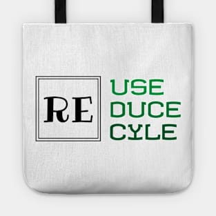 Reuse, Reduce, Recycle Environmentalist Gift Tote