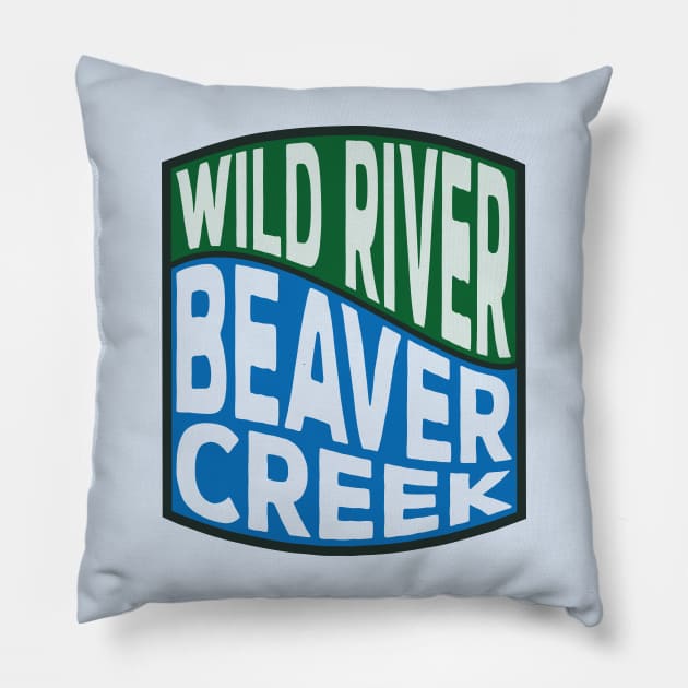 Beaver Creek Wild River wave Pillow by nylebuss