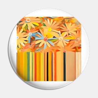 Daisies on the Fence Pin