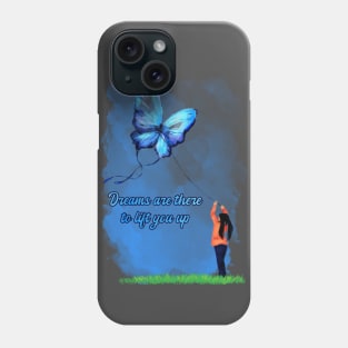 Butterfly, Positive, Spiritual, Kyte, Dreams Phone Case