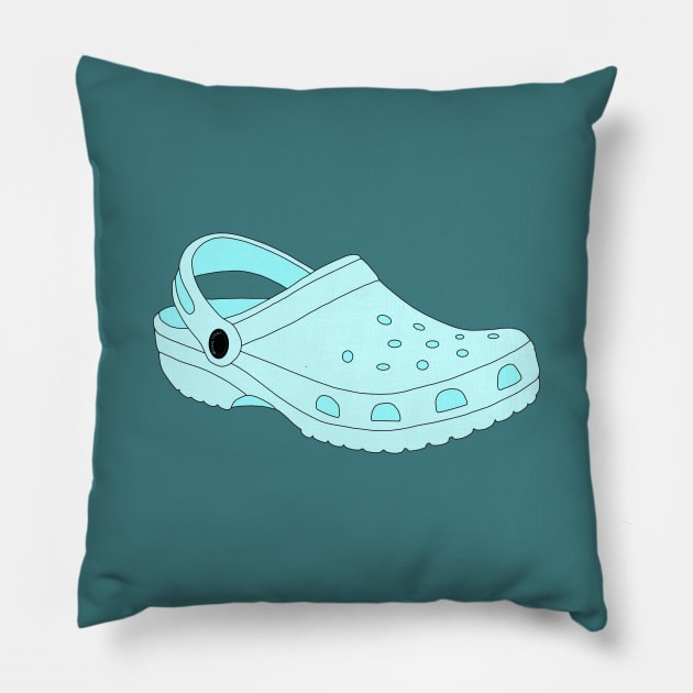 Blue Crocs Shoe Pillow by Gold Star Creative