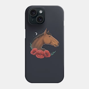 Horse & Poppies Phone Case