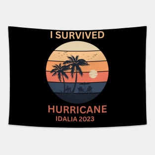 I Survived Hurricane Idalia 2023 Tapestry