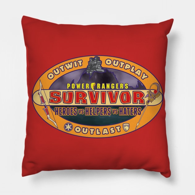 Power Rangers Survivor - HvHvH Pillow by Ranger Command Power Hour