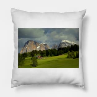 The evening light in the Dolomites Pillow