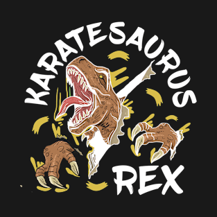 Karatesaurus Rex Dinosaur Lover T-Shirt