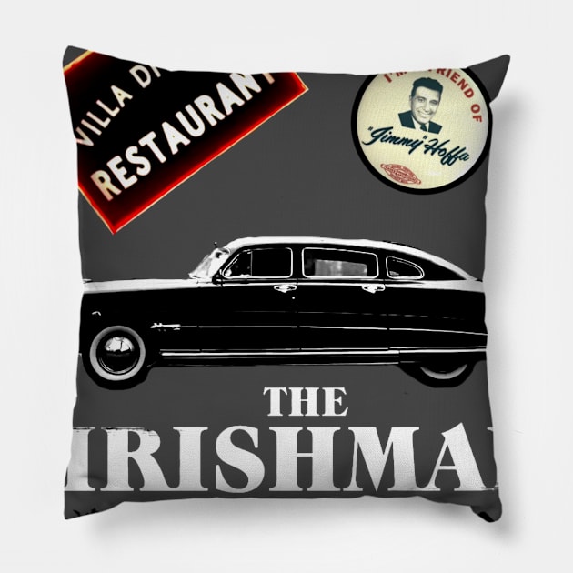 The Irishman montage Pillow by Diversions pop culture designs