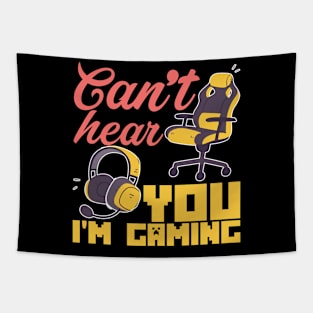 Sorry I Can´t Hear You I´m Gaming Tapestry