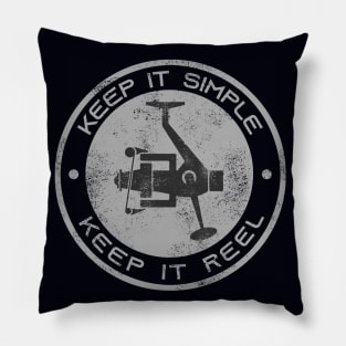 Keep It Reel Fishing Design Pillow