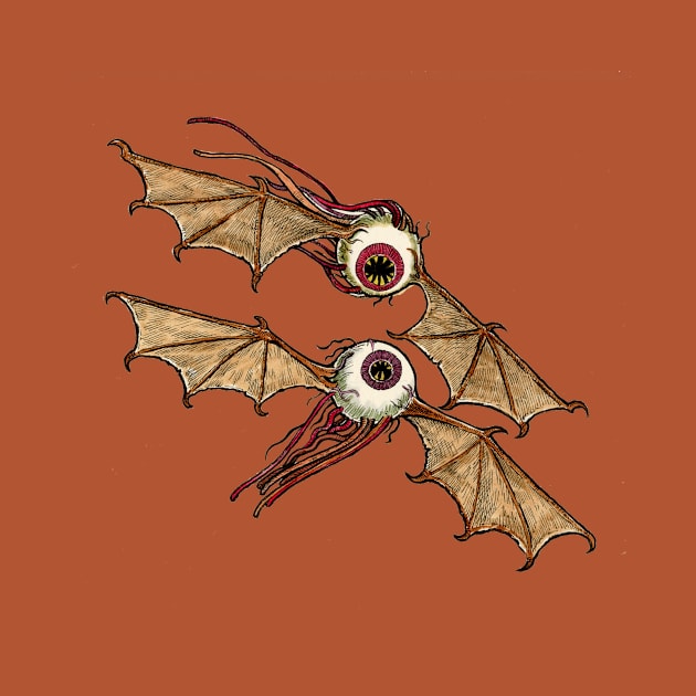 TWO FLYING EYEBALLS by Armadillo Hat