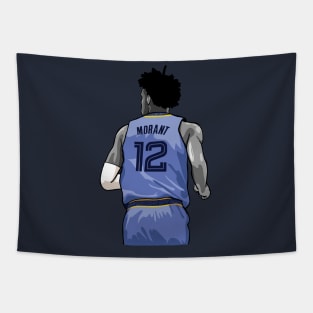 Ja Morant Pixel Back Tapestry