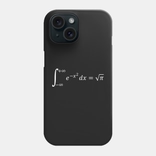 Math Equations: Gaussian Integral - Math And Calculus Basics Phone Case