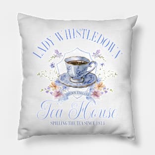 Lady Whistledown's Tea House Pillow