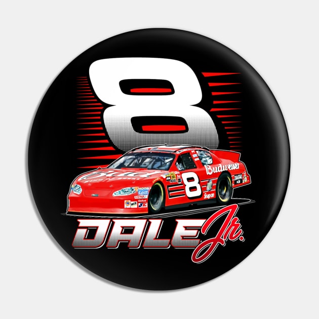 Dale Jr. Big 8 Retro Pin by stevenmsparks