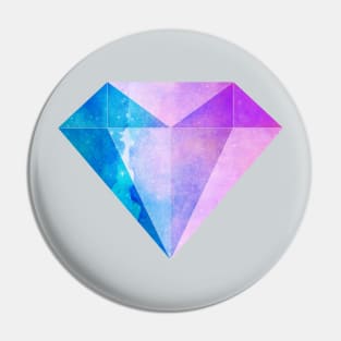 blue & purple diamond Pin