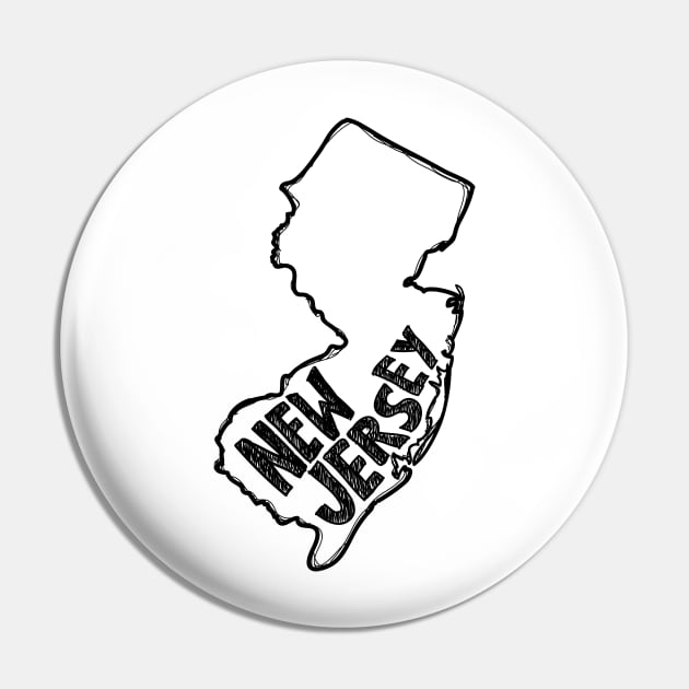 New Jersey Pin by thefunkysoul