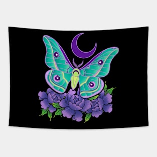 Moth with flowers Tapestry