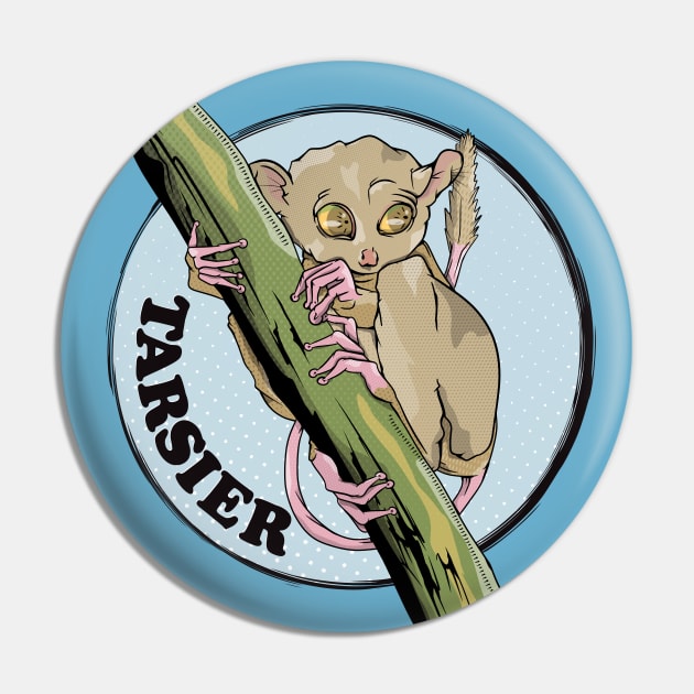 Tarsier Pin by mailboxdisco