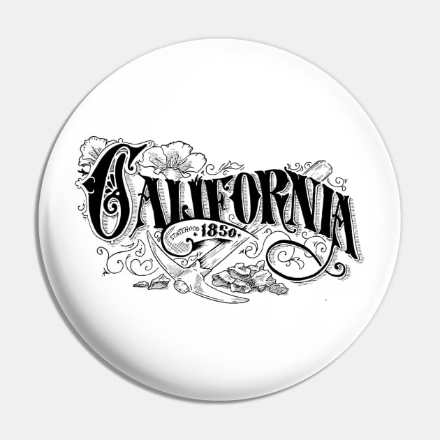 California Pin by ZombeeMunkee