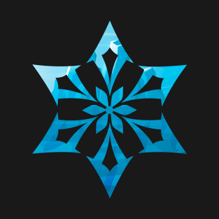 Cryo Element Iceberg background | Genshin Impact T-Shirt