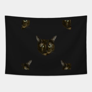 Grumpy Calico Cats - Repeat Pattern Tapestry