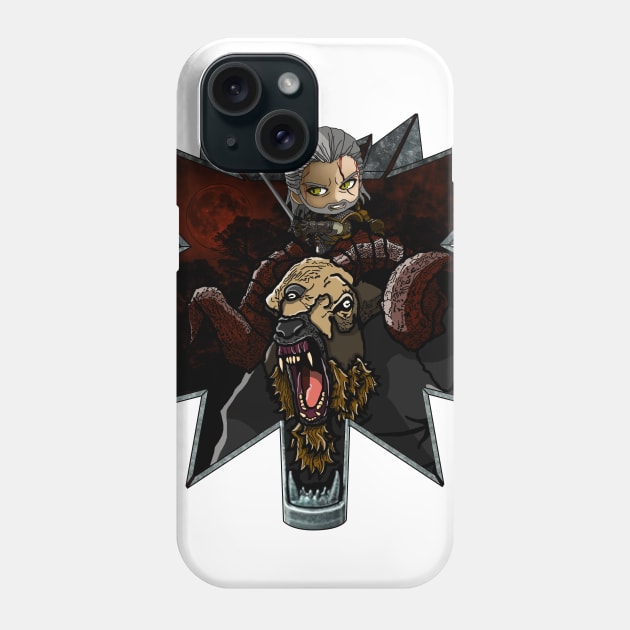 Geralt VS Chort Phone Case by KnavishApparel