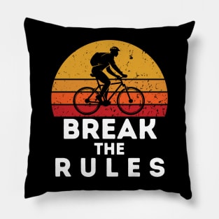 break the rules Pillow