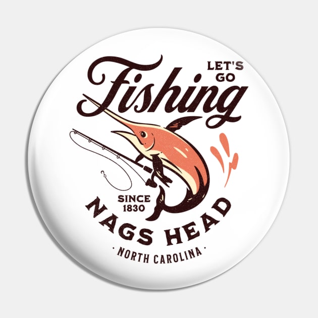 Nags Head, NC Fishing Summer Vacation Pin by Contentarama