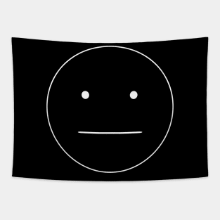 Blank Face :| Minimal Design Tapestry