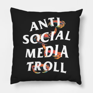 Anti Social Media Troll Pillow