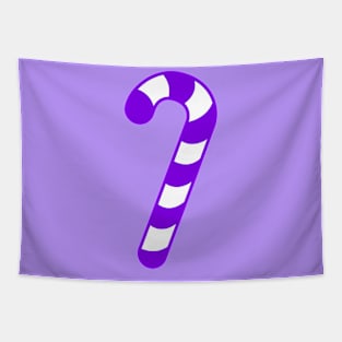 LARGE PURPLE CANDY CANE - CUTE CHRISTMAS DESIGN Tapestry