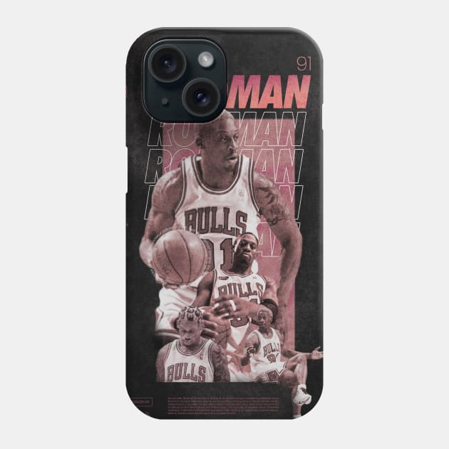 NBA - Dennis Rodman (The Worms) Phone Case by Artbyme Store