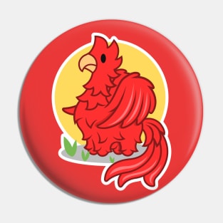 Red feather Pin