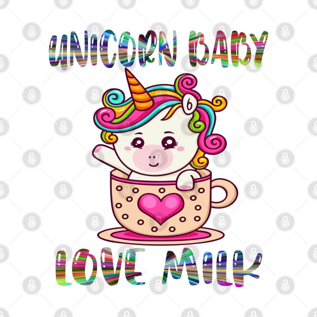 unicorn baby love milk by SILVER01