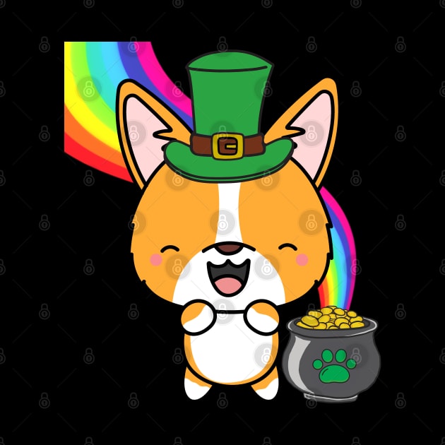 Funny corgi celebrates st patricks day by Pet Station