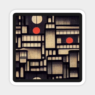 Tokyo Town Japanese Chiyogami Pattern Magnet