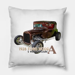 1928 Ford Model A 5 Window Coupe Pillow