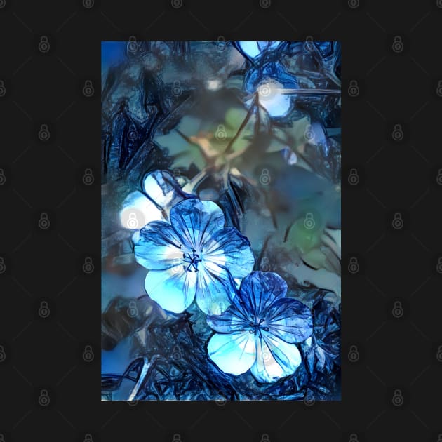 Blue Dream Geraniums by Viking Visual - Lori Svensen