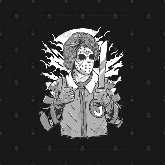 Crazy Knife Wielding Clown Design | Horrifying Clown by stockwell315designs