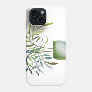 Blue and Green Houseplant Phone Case