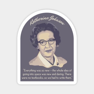 Katherine Johnson Portrait and Quote Magnet