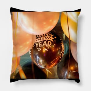 Happy New Year Balloons Pillow