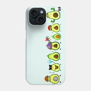 Cute Avocado Family Phone Case