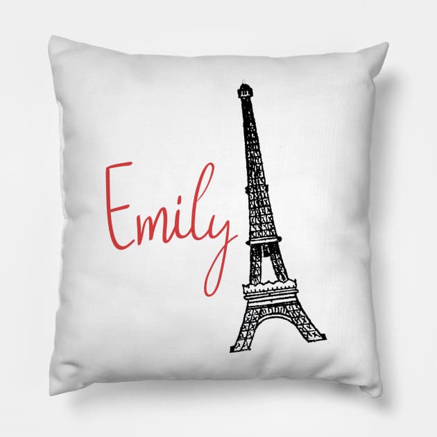 Emily Eifell Tower Pillow by downundershooter